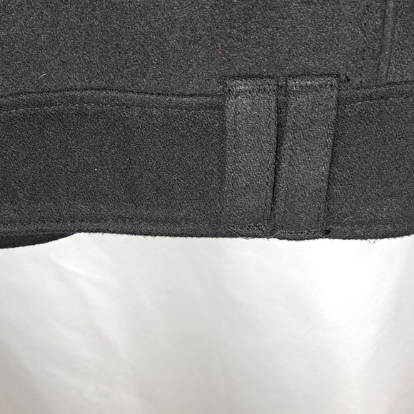 Affliction Vintage Black Pea Coat Punk Goth Men's Large Just PU From Dry Cleaner - Picture 14 of 16